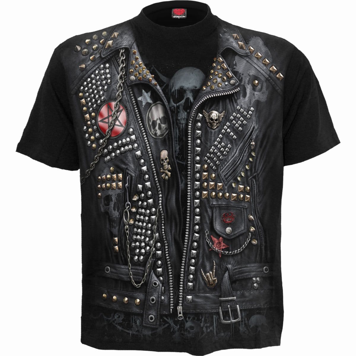 GOTH METAL - Allover T-Shirt Black - Spiral USA