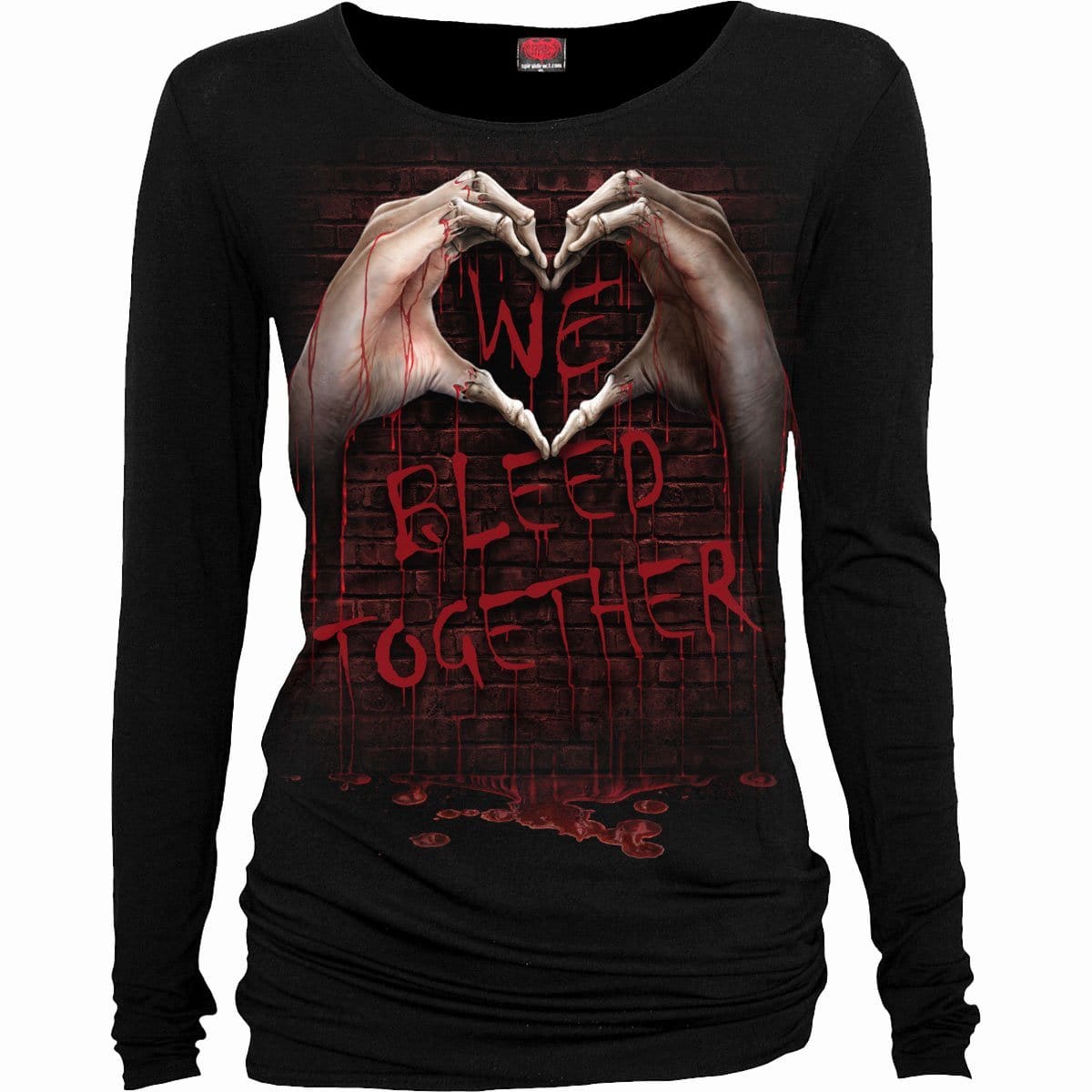 WE BLEED TOGETHER - Baggy Top Black - Spiral USA