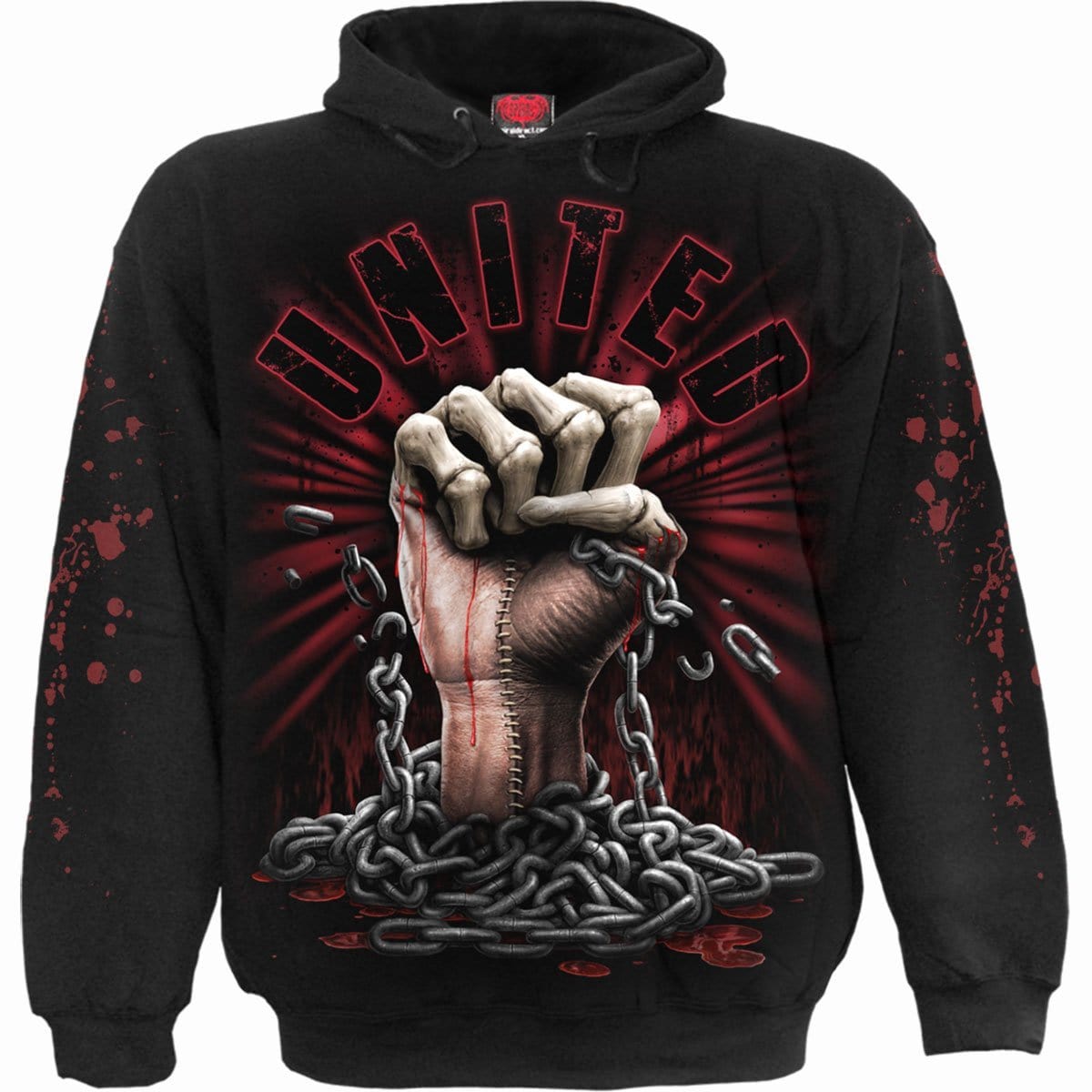 WE BLEED TOGETHER - Hoody Black - Spiral USA