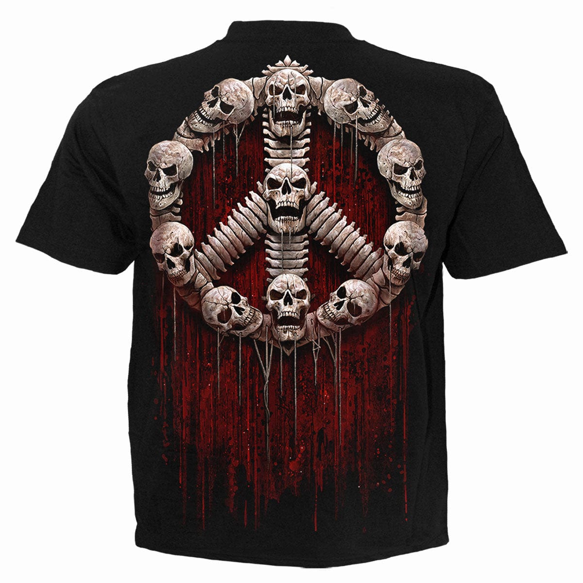 WAR KILLS - T-Shirt Black - Spiral USA