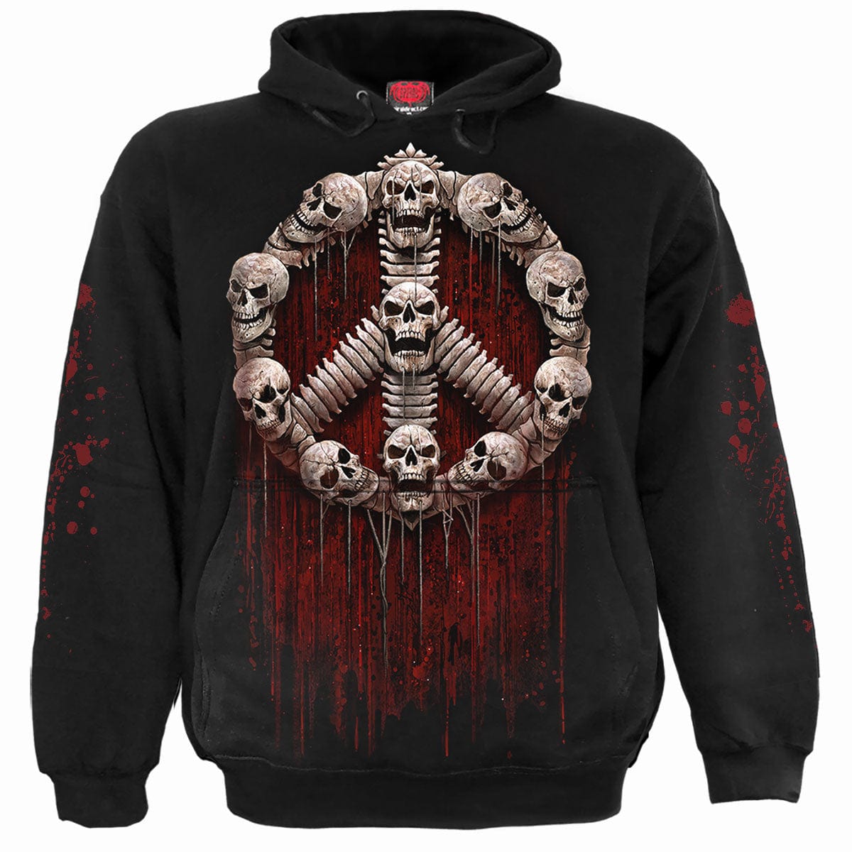 WAR KILLS - Hoody Black - Spiral USA