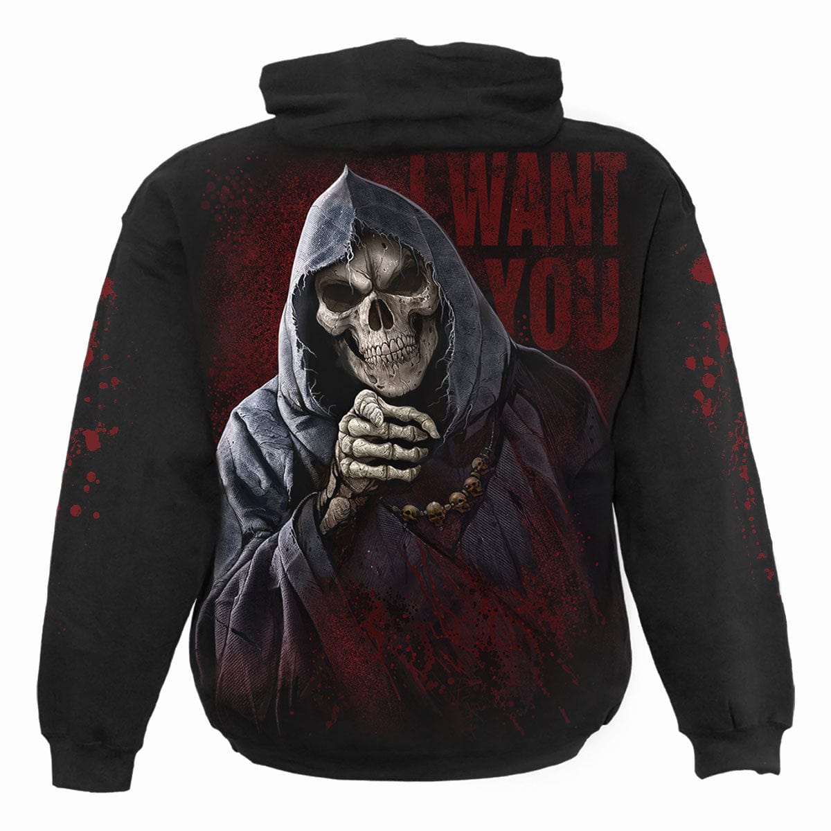 WAR KILLS - Hoody Black - Spiral USA