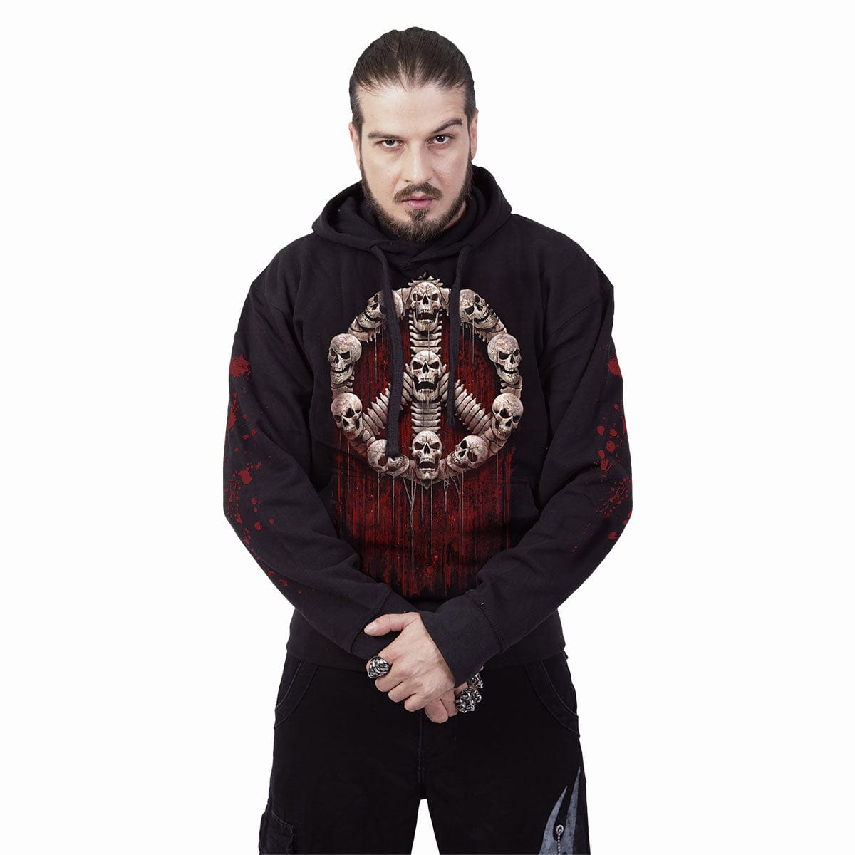 WAR KILLS - Hoody Black - Spiral USA